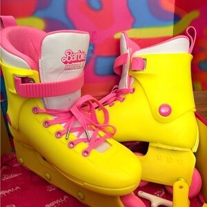 Barbie Impala Yellow and Pink Roller Skates
